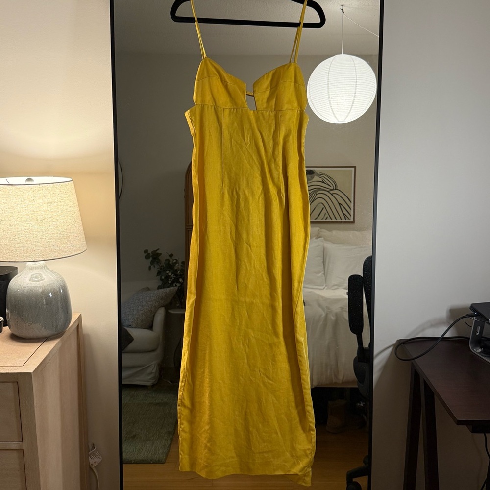 Reformation Malibu Linen Dress